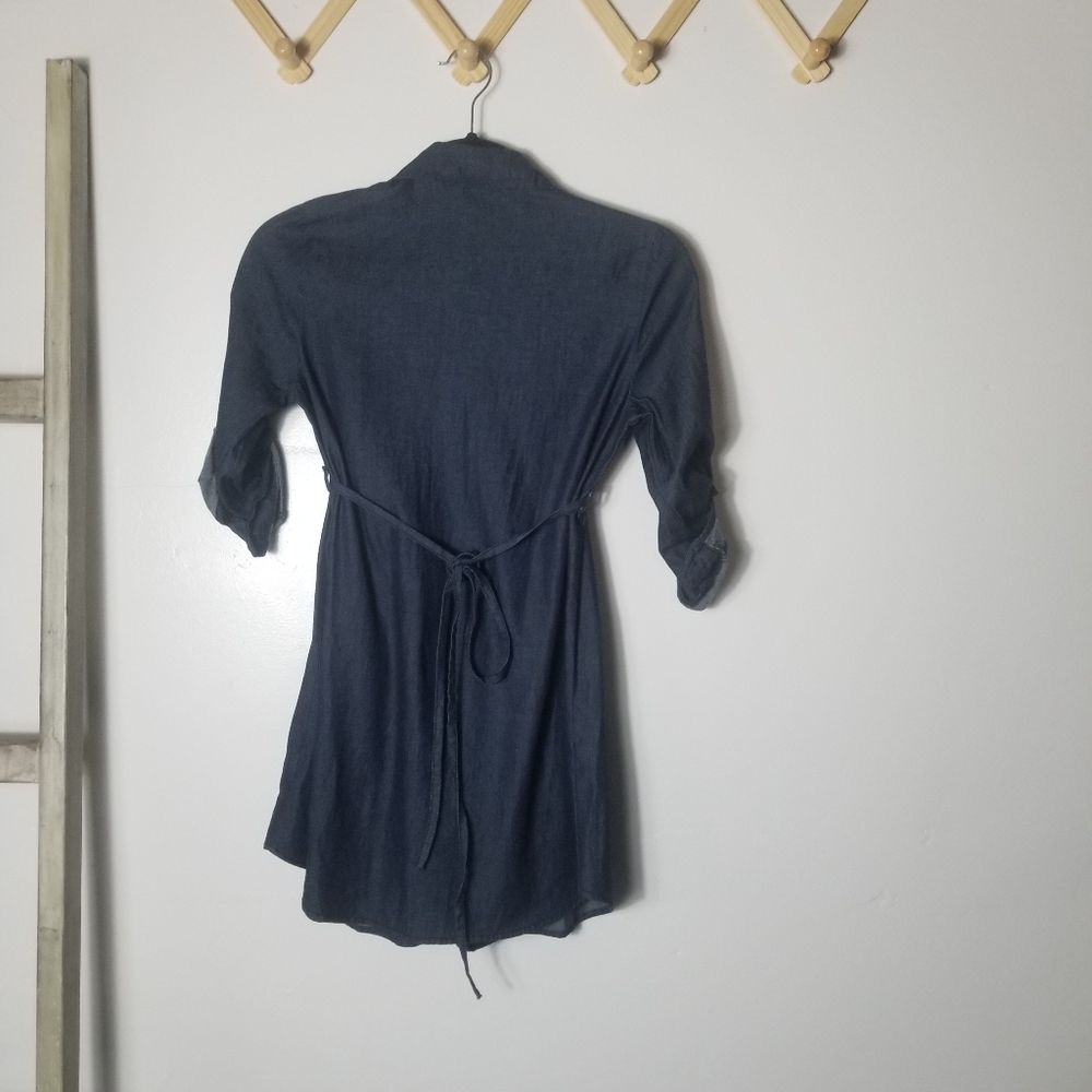MILEY CYRUS & MAX AZRIA JEAN DRESS SIZE XS - Picture 2 of 12